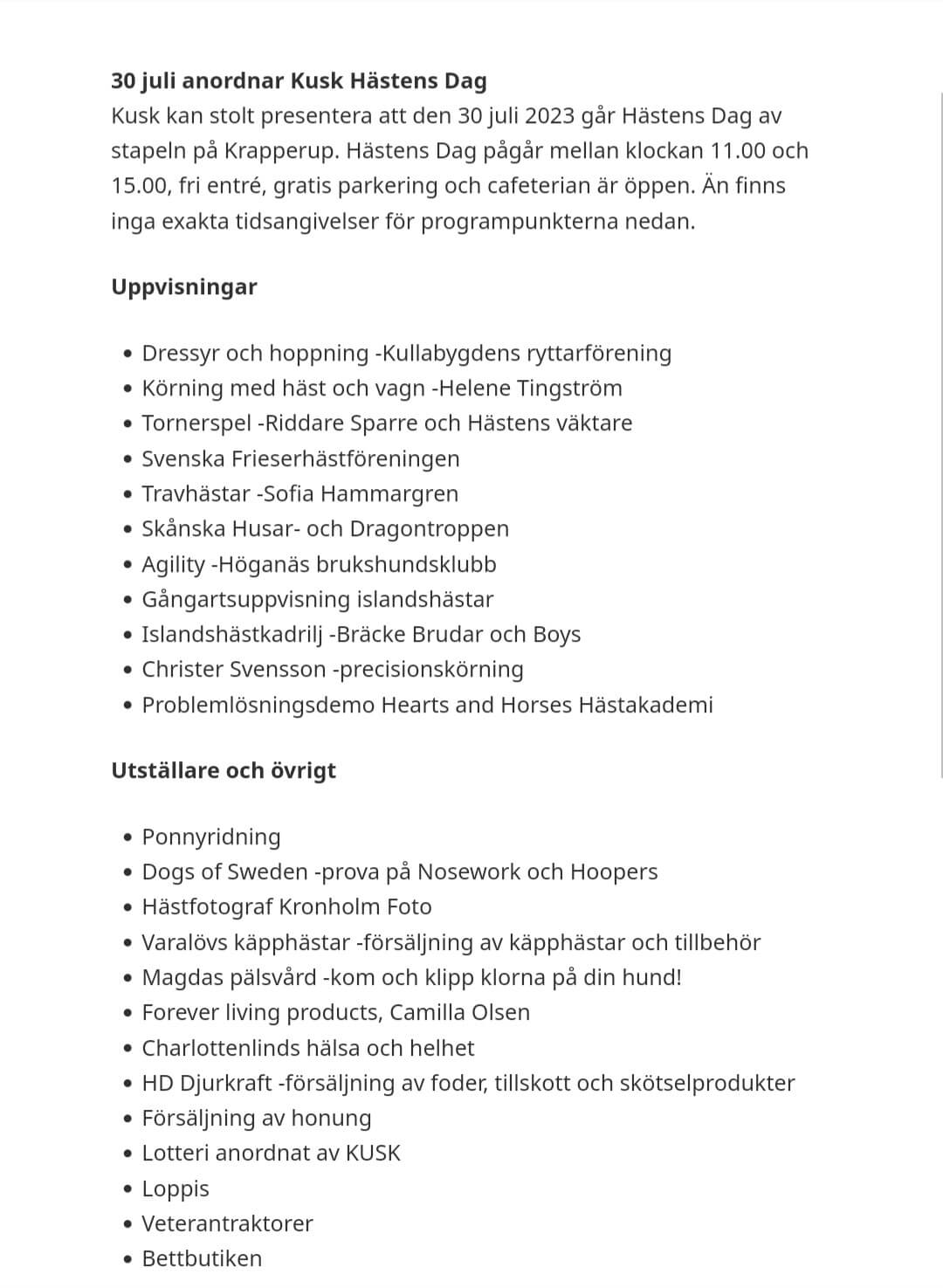 Hastens Dag 2023 2 Skane